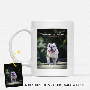 Custom Dog Mug - Personalized Creative Gift Idea - Dog's Quotes For Dog Lover - White Mug